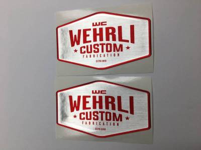 Wehrli Custom Fabrication Wehrli Custom Badge Gel Stickers