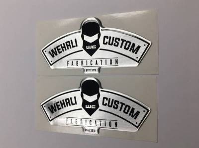 Shop By Part - Gear & Apparel - Wehrli Custom Fabrication - Wehrli Custom Fabrication Wehrli Custom Helmet Gel Stickers