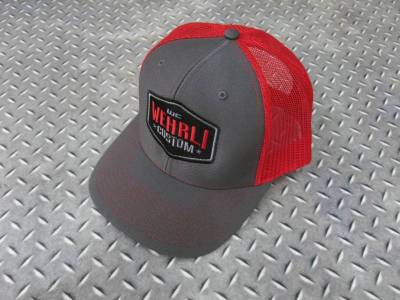 Wehrli Custom Fabrication Snap Back Hat Charcoal/Red Badge