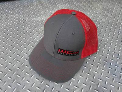 Wehrli Custom Fabrication Snap Back Hat Charcoal/Red WCFab 