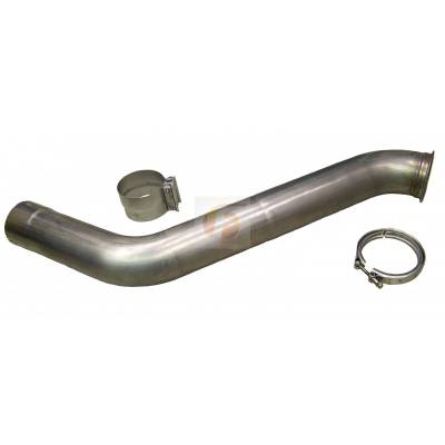 Turbo Chargers & Components - Down Pipes - Fleece Performance - Cummins 2nd Gen Style Standard S400 Outlet Flat V Downpipe Fleece Performance