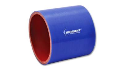 Vibrant Performance 4 Ply Silicone Sleeve, 1" I.D. x 3" Long - Blue 2700B