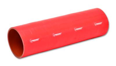 Vibrant Performance 4 Ply Silicone Sleeve, 1" I.D. x 12" Long - Red 27011R