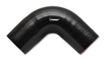 Vibrant Performance 4 Ply 90 Degree Elbow, 3" I.D. x 4" Leg Length - Black 2744