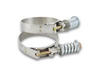 Vibrant Performance Stainless Steel Spring Loaded T-Bolt Clamps (2-Pack) - Clamp Range: 2.46"-2.76" 27822