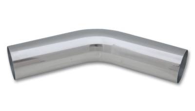 Vibrant Performance 4 in O.D. Aluminum 45 Degree Bend - Polished 2875