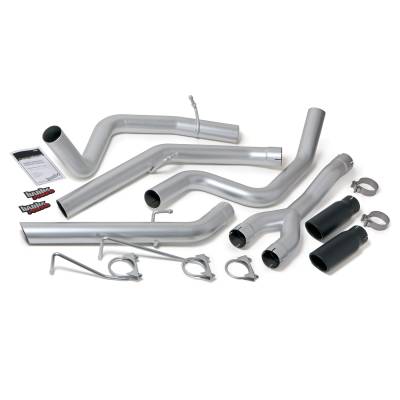 Banks Power Monster Exhaust System, DualRear Exit, Black Round Tips 48602-B