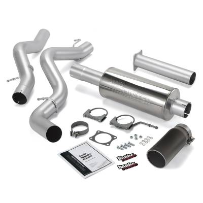 Banks Power Monster Exhaust System, Single Exit, Black Tip 48633-B