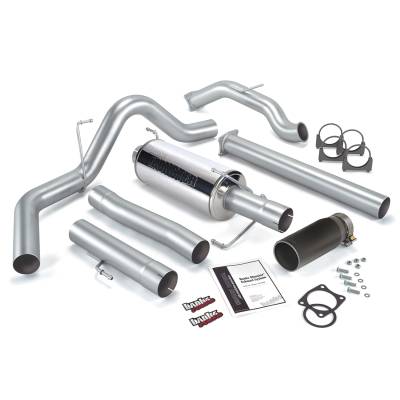 Banks Power Monster Exhaust System, Single Exit, Black Round Tip 48642-B