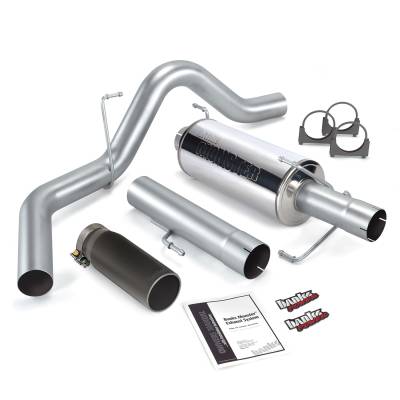 Banks Power Monster Exhaust System, Single Exit, Black Round Tip 48700-B