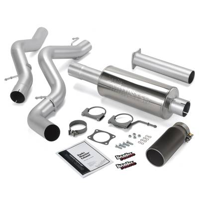 Exhaust - Exhaust Systems - Banks Power - Banks Power Monster Exhaust System, Single Exit, Black Round Tip 48937-B