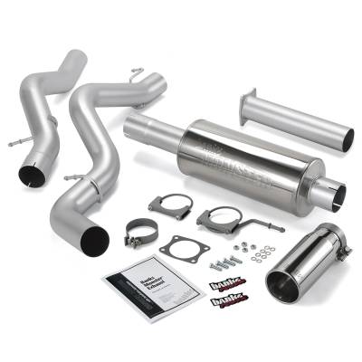 Exhaust - Exhaust Systems - Banks Power - Banks Power Monster Exhaust System, Single Exit, Chrome Round Tip 48938