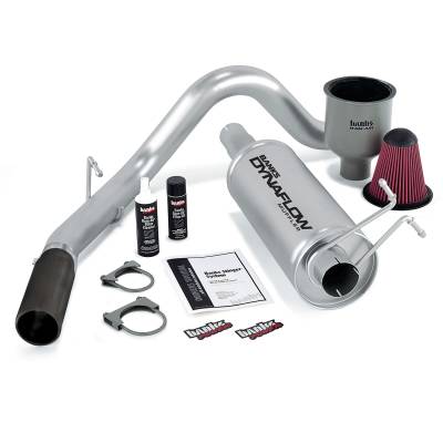 Banks Power Stinger Bundle, Power System with Single Exit Exhaust, Black Tip 49139-B
