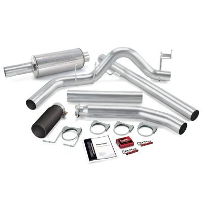 Banks Power Git-Kit Bundle, Power System with Single Exit Exhaust, Black Tip 49359-B
