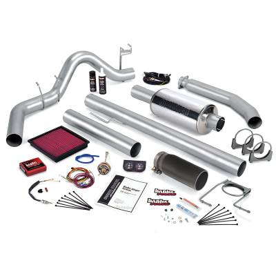 Banks Power Stinger Bundle, Power System with Single Exit Exhaust, Black Tip 49364-B
