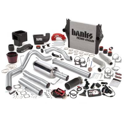 Banks Power Big Hoss Bundle, Complete Power System with Single Exhaust, Black Tip 49736-B