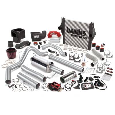 Banks Power Big Hoss Bundle, Complete Power System with Single Exhaust, Chrome Tip 49739