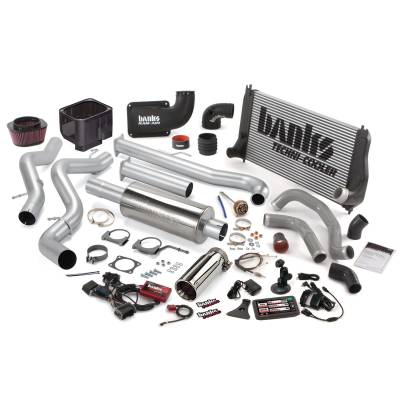 Banks Power Big Hoss Bundle, Complete Power System with Single Exhaust, Chrome Tip 46021