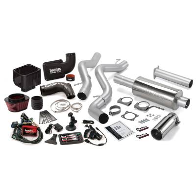 Banks Power Six-Gun Bundle, Power System with Single Exit Exhaust, Chrome Tip 46038