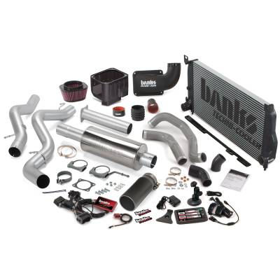Banks Power Big Hoss Bundle, Complete Power System with Single Exhaust, Black Tip 46039-B