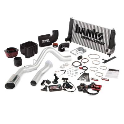 Banks Power Big Hoss Bundle, Complete Power System with Single Exhaust, Chrome Tip 46068