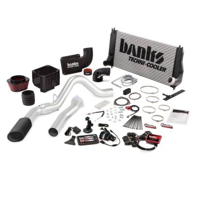 Banks Power Big Hoss Bundle, Complete Power System with Single Exhaust, Black Tip 46068-B