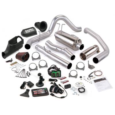 Banks Power Stinger Bundle, Power System with Single Exit Exhaust, Chrome Tip 46115