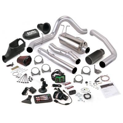 Banks Power Stinger Bundle, Power System with Single Exit Exhaust, Black Tip 46115-B