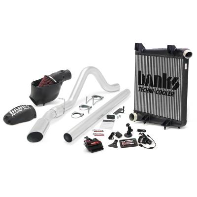 2008-2010 Ford 6.4L Powerstroke - Performance Bundles - Banks Power - Banks Power Big Hoss Bundle, Complete Power System with Single Exhaust, Chrome Tip 46162