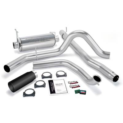 Banks Power Git-Kit Bundle, Power System with Single Exit Exhaust, Black Tip 47511-B