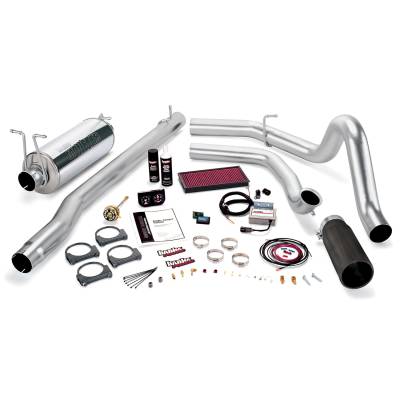 Banks Power Stinger Bundle, Power System with Single Exit Exhaust, Black Tip 47516-B