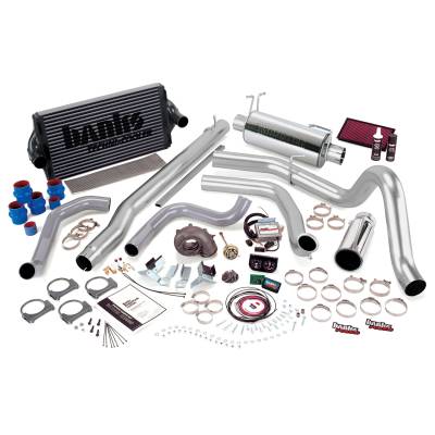 Banks Power PowerPack Bundle, Complete Power System with Single Exit Exhaust, Chrome Tip 47574