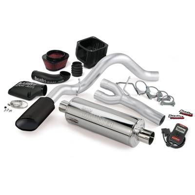 Banks Power Stinger Bundle, Power System with Single Exit Exhaust, Black Tip 48032-B