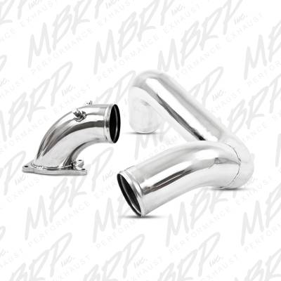 Air Intakes & Accessories - Air Intakes - MBRP Exhaust - MBRP Exhaust 3" Driver Side Intercooler Pipe, polished aluminum IC1975