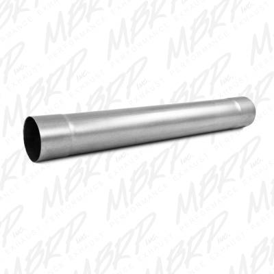 Exhaust - Mufflers - MBRP Exhaust - MBRP Exhaust Muffler Delete Pipe  4" Inlet /Outlet  30" Overall, AL MDA30