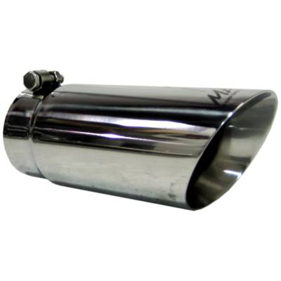 MBRP Exhaust Tip, 3 1/2" O.D. Dual Wall Angled  4" inlet  10" length, T304 T5110