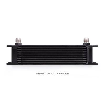 Engine Parts - Oil System - Mishimoto - Mishimoto Universal 10 Row Oil Cooler Kit, Black MMOC-UBK