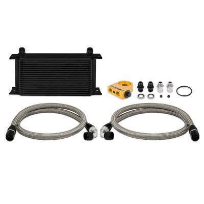 Mishimoto Universal Thermostatic 19 Row Oil Cooler Kit, Black MMOC-ULTBK