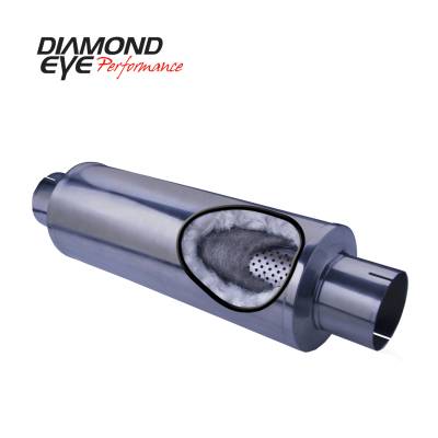 Diamond Eye Performance PERFORMANCE DIESEL EXHAUST PART-4in. 409 STAINLESS STEEL PERFORMANCE PERFORATED 470050