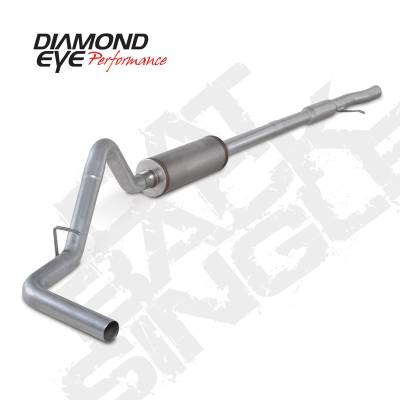 Diamond Eye Performance 2015-2016 CHEVY 1500 4.3L & 5.3L 3" ALUMINIZED CAT BACK SINGLE K3124A