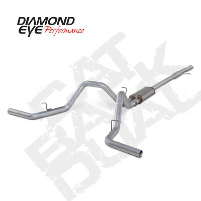 Diamond Eye Performance 2015-2016 CHEVY 1500 4.3L & 5.3L 3" ALUMINIZED CAT BACK DUAL K3126A