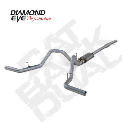 Diamond Eye Performance 2015-2016 CHEVY 1500 4.3L & 5.3L 3" STAINLESS CAT BACK DUAL K3126S