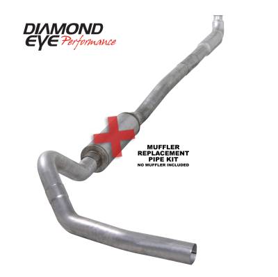 Exhaust - Exhaust Systems - Diamond Eye Performance - Diamond Eye Performance 2001-2007.5 CHEVY/GMC 6.6L DURAMAX 2500/3500 (ALL CAB AND BED LENGTHS)-4in. ALUM K4113A-RP