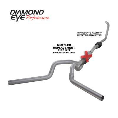 Diamond Eye Performance 2003-2007 FORD 6.0L POWERSTROKE F250/F350 (ALL CAB AND BED LENGTHS) 4in. ALUMINI K4336A-RP