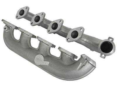 Exhaust - Exhaust Manifolds - AFE Power - aFe BladeRunner Ported Ductile Iron Exhaust Manifold Ford Diesel Trucks 03-07 V8-6.0L (td) - 46-40094