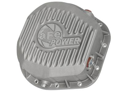 Steering And Suspension - Differential Covers - AFE Power - aFe Street Series Rear Differential Cover Raw w/Machined Fins Ford F-250/F-350/Excursion 86-16 V8-7.3L/6.0L/6.4L/6.7L (td) - 46-70020