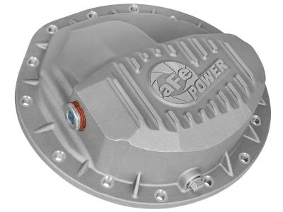 AFE Power - aFe Street Series Front Differential Cover Raw w/Machined Fins Dodge Diesel Trucks 03-12 L6-5.9/6.7L (td) (AAM 9.25-14 Bolt Axles) - 46-70040 - Image 2