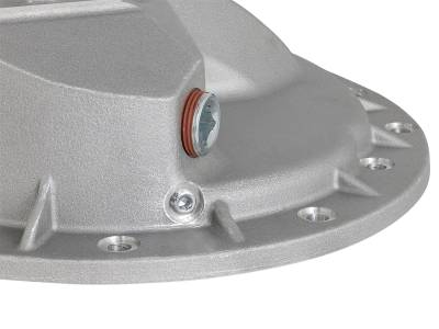 AFE Power - aFe Street Series Front Differential Cover Raw w/Machined Fins Dodge Diesel Trucks 03-12 L6-5.9/6.7L (td) (AAM 9.25-14 Bolt Axles) - 46-70040 - Image 6