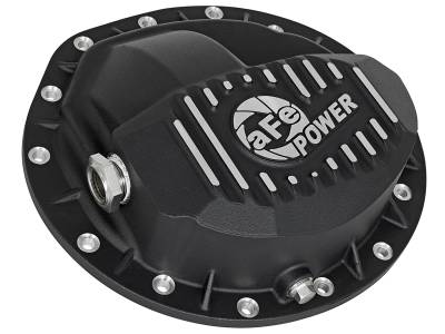 AFE Power - aFe Pro Series Rear Differential Cover Black w/Machined Fins Dodge Diesel Trucks 03-12 L6-5.9/6.7L (td) (AAM 9.25-14 Bolt Axles) - 46-70042 - Image 2