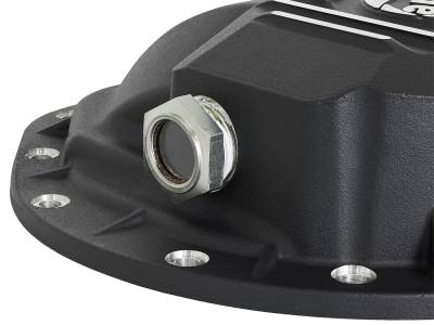 AFE Power - aFe Pro Series Rear Differential Cover Black w/Machined Fins Dodge Diesel Trucks 03-12 L6-5.9/6.7L (td) (AAM 9.25-14 Bolt Axles) - 46-70042 - Image 5